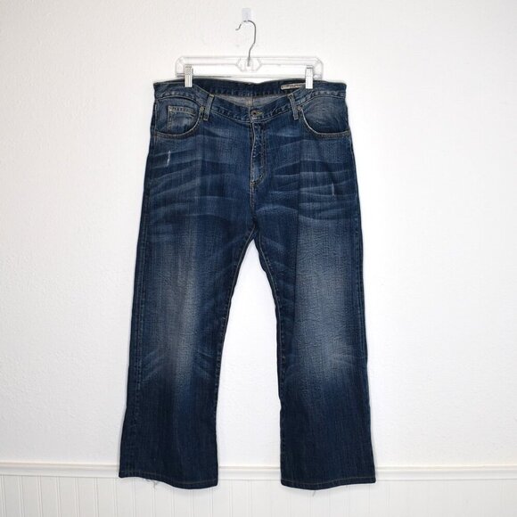 Chip & Pepper Mens Jeans Sz 36 Pickle Wagon 5 Pocket Distressed Western Cowboy - Picture 1 of 16